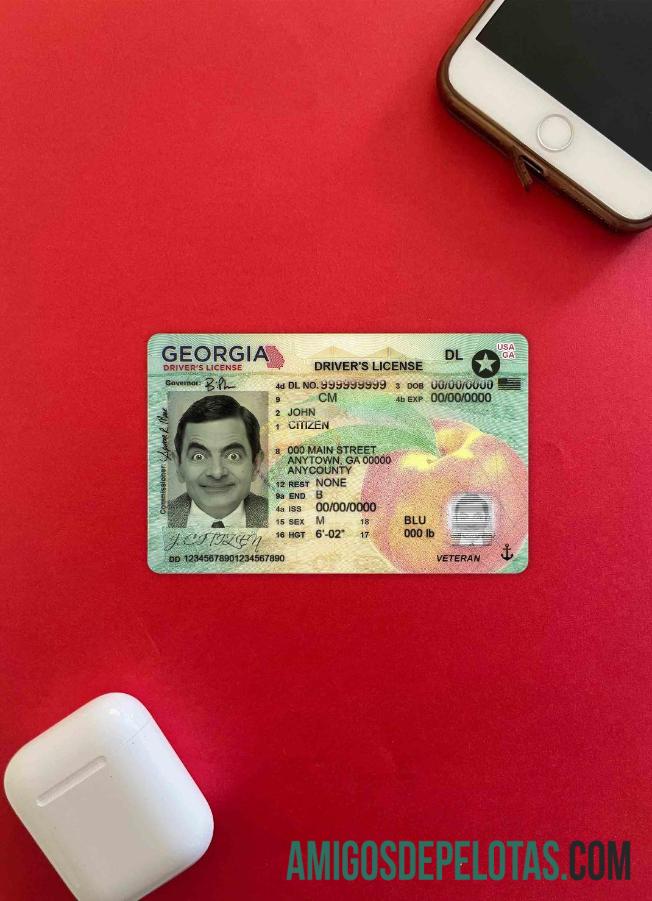 EUA Georgia DL (presente em 2019) fotolook frente amostra